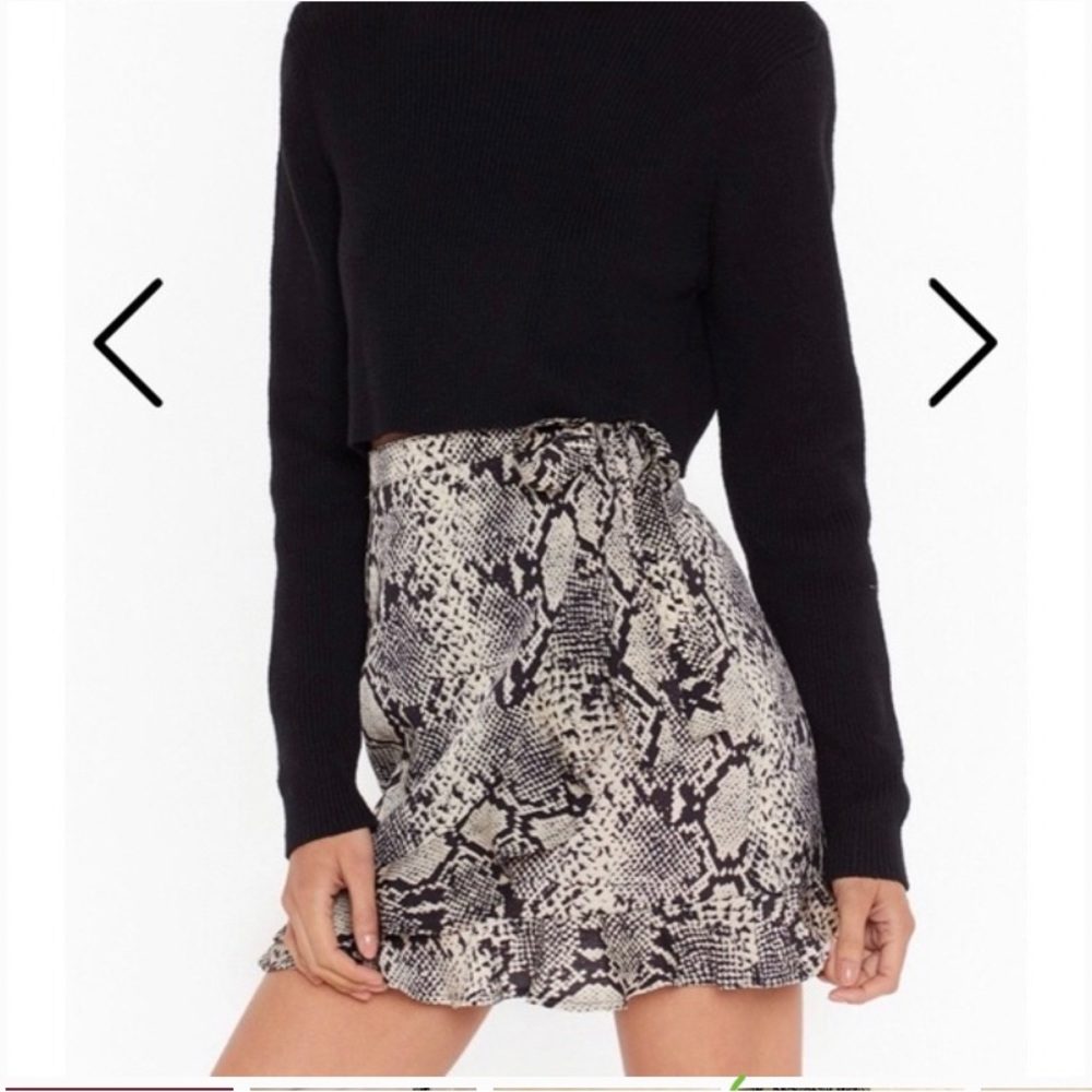 Snakeprint Nasty Gal Skirt